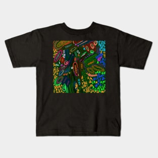 Abstract numbers in color Kids T-Shirt